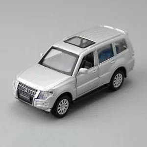 1/43 Scale Mitsubishi Pajero 4WD Diecast Model Car Toys for Kids Gifts Silver - Picture 1 of 12