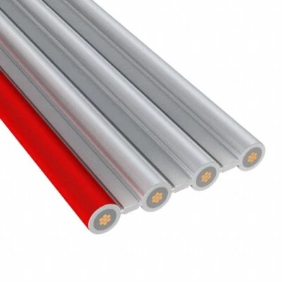 (100 FT) 3M 8125/04 4-Conductor Flat Gray Ribbon Cable 0.10" Pitch 24GA - Image 1 of 2