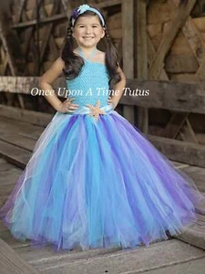 Mermaid Costume, Girls Mermaid Costume, Child, Toddler, Tutu Dress, Kids Costume - Picture 1 of 3