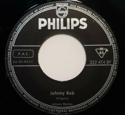 ROCKABILLY 45 RPM JOHNNY HORTON, JOHNNY REB / SALS GOT A SUGAR LIP Foto 1 de 2