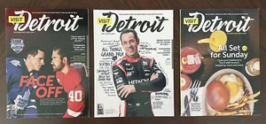 Lot of 3 VISIT DETROIT Tourism Magazines EUC NO ADDRESS LABELS - Imagen 1 de 3