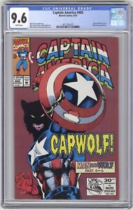 Captain America #405 CGC 9.6 HIGH GRADE Marvel Comic KEY CapWolf Storyline