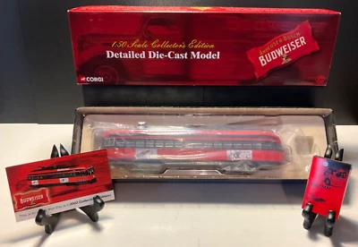 Corgi Budweiser "Ballpark" Destination PCC Streetcar US55022 Collector's Edition - Image 1 of 4