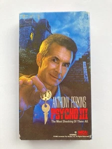 Psycho 3 (VHS, 1986) Horror Thriller Slasher Film Anthony Perkins - Foto 1 di 3