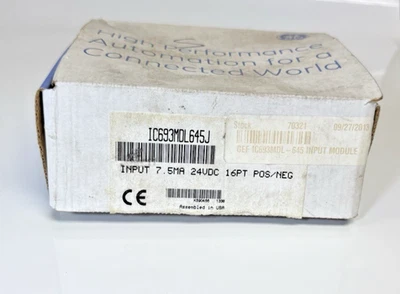 GE Fanuc IC693MDL645J 24VDC 16-Point Positive/Negative Logic Input Module 90-30S - Image 1 of 4
