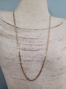 14k Yellow Gold Anchor Mariner Link Chain Necklace 20"/ 3mm Italy 5.7gr - Picture 1 of 11