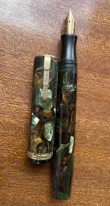 Waterman's 14CT W-2A Lady Patrizier Moosachat Füllfederhalter um 1923 - Bild 1 von 23