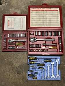 Vintage Fleet 41pc 1/2”& 3/8” Steckschlüsselsatz And 3/8” & 1/4” Steckschlüsselsatz, 2944, USA - Bild 1 von 22