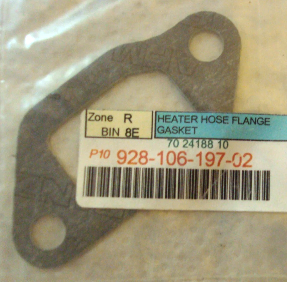 Junta de brida de manguera de calefacción - 928 106 197 02 para Porsche 928 Foto 1 de 1