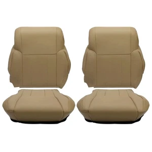 4pcs For Toyota 4Runner High quality Seat Cover Driver Passenger Seat Oak Tan - Picture 1 of 18
