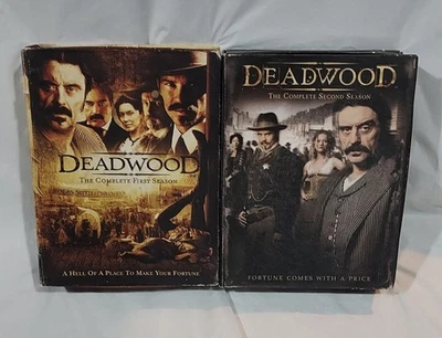 Deadwood Seasons 1-2 DVD HBO Entertainment Timothy Olyphant/Jim Beaver - Image 1 of 4