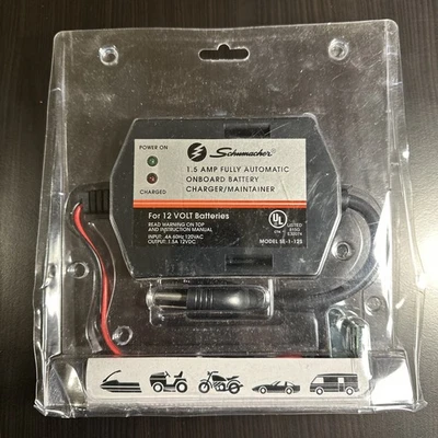 ☮️ Cargador/mantenedor de batería Schumacher SE-1-12S automático integrado 1,5 A Foto 1 de 4