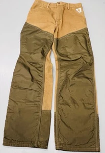 Pantaloni da caccia Carhartt vintage WU256 32x32 nylon davanti USA Union Made anatra marrone - Foto 1 di 9