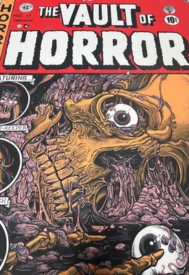 Florian Bertmer The Vault of Horror Print 2013 Mondo Limited Edition Poster /200 - Image 1 of 3
