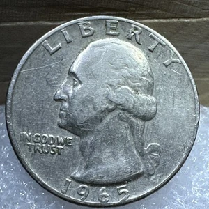 1965 No mint mark Washington Quarter dollar DDR error - Picture 1 of 22