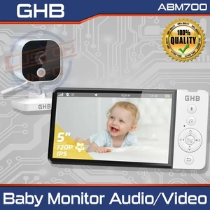 Baby Monitor GHB 5" HD 720P Schermo IPS VOX Visione Notturna 5000mAh - Imagen 1 de 10