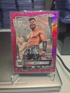 2025 Topps Chrome WWE Berto #147 Pink Shimmer Refractor - Picture 1 of 2