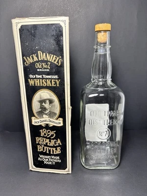 EMPTY Jack Daniel’s Old No. 7 1895 Replica Bottle w/ Cork and Box - Image 1 of 4