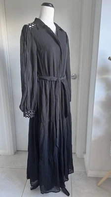 Atmos & Here Olivia Midi Maxi Dress Womens Size 10 - Black - image 1 of 4