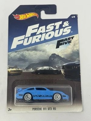 Hot Wheels Fast and Furious Fast Five Blue Porsche 911 GT3 RS TB - Image 1 of 4