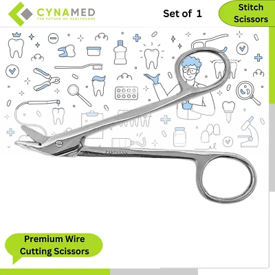 Premium Wire Cutting Scissors Premium Stainless Steel 4.75 inches - Image 1 of 2