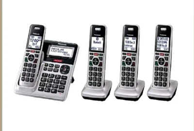 Panasonic KX-TG994SK DECT 6.0 Bluetooth  4-Handset Cordless Phone Bundle - Image 1 of 4