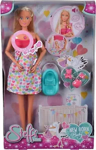 Steffi Puppe Newborn Simba 105733480 Puppenset 3+ Baby strahlt Geräusche aus - Bild 1 von 9