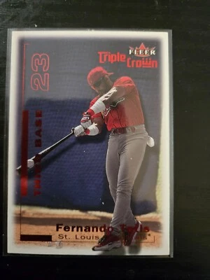 Fleer Triple Corona 2001 bateo promedio rojo/253 Fernando Tatis #18 Cardinals Foto 1 de 2