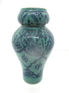 Antique Safi Moroccan Pottery Vase Vessel Signed 9.5" Tall .. Lamali? - Picture 1 of 13