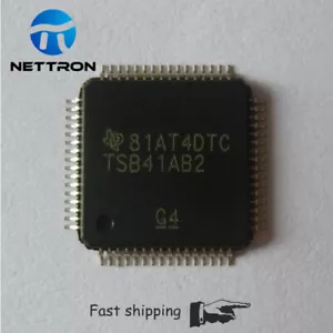 TI TSB41AB2 QFP-64 IEEE 1394a-2000 Two-Port Cable Transceiver TSB41AB2PAP lot - Picture 1 of 1