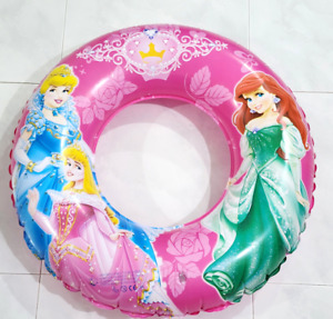 Disney Princess Ariel Cinderella Aurora Inflatable Swimming Ring Float 73cm