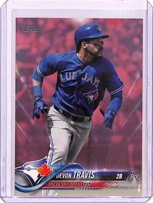 2018 Topps Mother's Day Pink #453 Devon Travis 48/50 Toronto Blue Jays  ID:26695 - Image 1 of 2