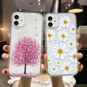 White Flower Soft TPU Phone Case For iPhone 15 14 13 Pro Max - Picture 1 of 15
