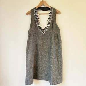Anna Sui for Target Metallic Embellished Boucle Tweed Mini Dress Sz L Mod Party - Picture 1 of 18