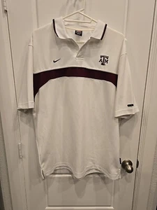 Vintage Rare Nike Dri Fit Texas A&M Aggies Polo Shirt Mens XL - Picture 1 of 6