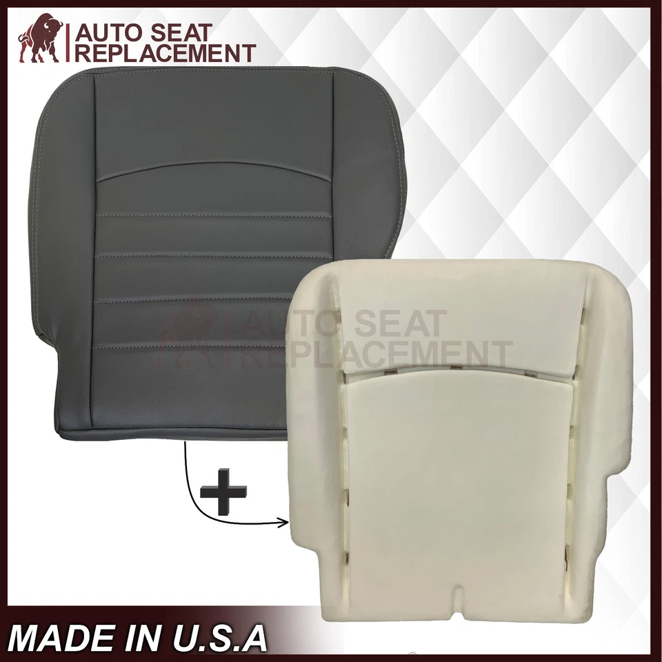 2013 2014 2015 para Dodge Ram WT parte inferior del conductor cojín espuma y cubierta de asiento gris Foto 1 de 4