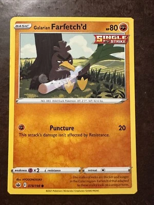 Galarian Farfetch'd 078/198 Swsh06: Sword & Shield - Chilling Reign Regular - Image 1 of 2