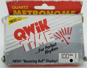 Metrónomo de cuarzo Qwik Time usado, sincronización de instrumentos musicales probada - Imagen 1 de 4