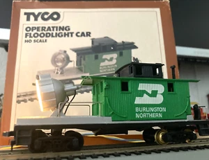 Tyco Burlington Northern Operating Floodlight Car #346 HO Scale Item 91-0-333 - Picture 1 of 21