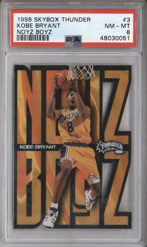 1998 Skybox Thunder Noyz Boyz #3 Kobe Bryant PSA 8