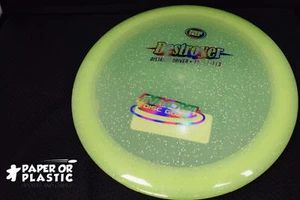 Innova Metal Flake Champion DESTROYER Disc Golf 175 G Driver Neon Yellow Rainbow - Picture 1 of 1