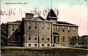 High School Fulton Missouri Postcard - Picture 1 of 2