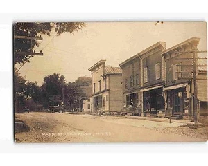ST1629: MAIN STREET RICHVILLE NY (great RPPC/postcard 1923 PM) - Picture 1 of 2