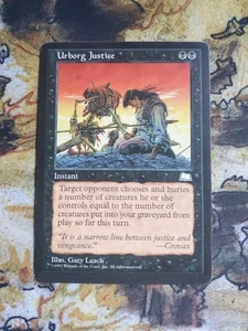 1x Urborg Justice Moderate Play, English Weatherlight MTG Magic - Picture 1 of 2