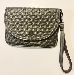 Vince Camuto Gray Quilted Belt Bag, Fanny Pack, Waist Purse, Wristlet, Clutch - Picture 1 of 4