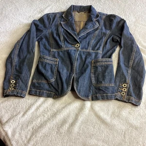 Michael Kors Damen kleine Jeansjacke Gr. 4 RN #111818 EUC - Bild 1 von 21