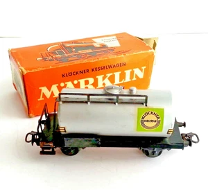 Vagón cisterna Marklin HO 63701 Klöckner Heizöle vagón cisterna tren vintage Alemania Occidental - Imagen 1 de 12