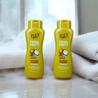flex champú coco almendras, champú limpiador (2pk) Foto 1 de 4