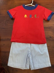 Claire & Charlie French Knot Back To School Shirt Set 4T - Picture 1 of 4