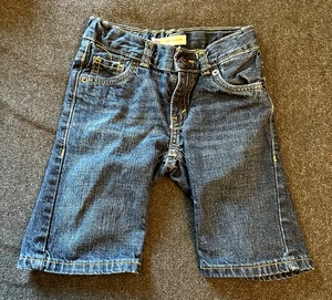 Levi's Boys Adjustable Waistband Reg Fit 505 Denim Shorts Size 5 Dark Wash - Picture 1 of 3